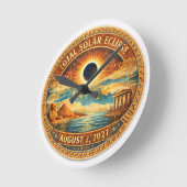 Mosaic Style 2027 Eclipse ラウンド壁時計 (傾斜)