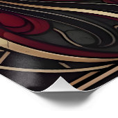 Mosaic Style Horse Wall Art Poster Decor Gift ポスター (コーナー)