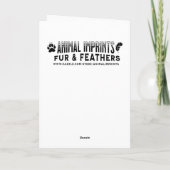 Mosaic Style Owl and Wolf | Happy Birthday カード (裏面)