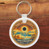 Mosaic  Total Solar Eclipse 2027 sticker キーホルダー (正面)