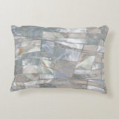 Mosaic Waves Art - Just Pearl アクセントクッション (裏面)