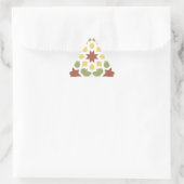 Mosaico geométrico de arabescos de Marruecos. 三角形シール (バッグ)