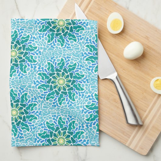 Mosaico Marino キッチンタオル (四つ折り)