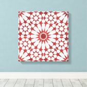 Mosaïque andalouse rouge ALHAMBRA キャンバスプリント (インサイチュ (ウッドフロア))