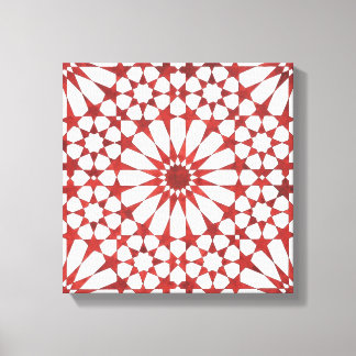 Mosaïque andalouse rouge ALHAMBRA キャンバスプリント