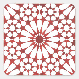 Mosaïque andalouse rouge ALHAMBRA スクエアシール