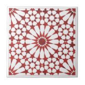 Mosaïque andalouse rouge ALHAMBRA タイル (正面)