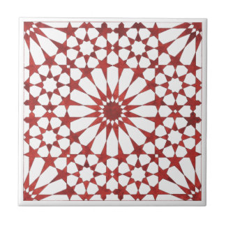 Mosaïque andalouse rouge ALHAMBRA タイル