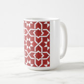 Mosaïque andalouse rouge SEVILLE コーヒーマグカップ (正面右)