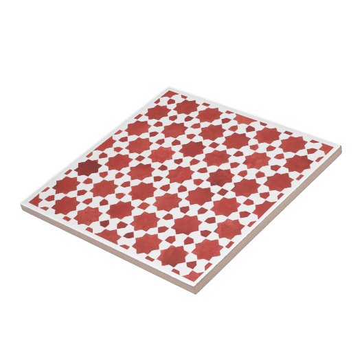 Mosaïque indienne rouge ITIMUD タイル (側面)