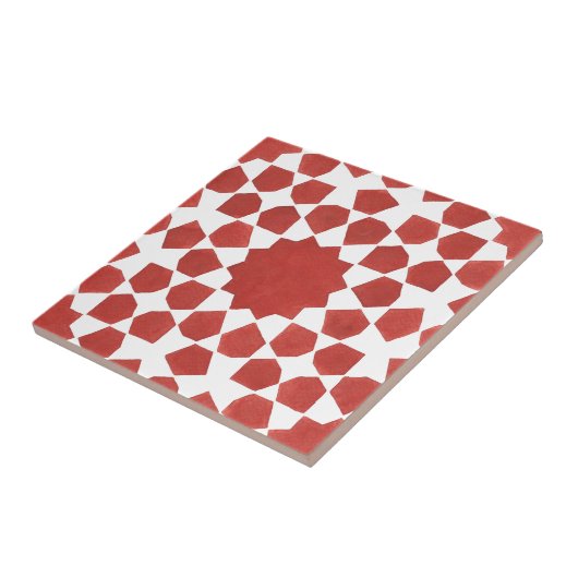 mosaïque marocaine rouge MAMLUK タイル (側面)