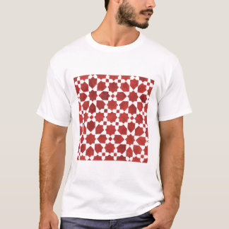 Mosaïque marocaine rouge ROSETTE Tシャツ