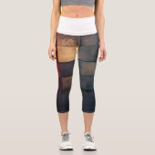 🎨 Mosaïque Texturée en Nuances de Couleur 🔲 カプリレギンス (正面)