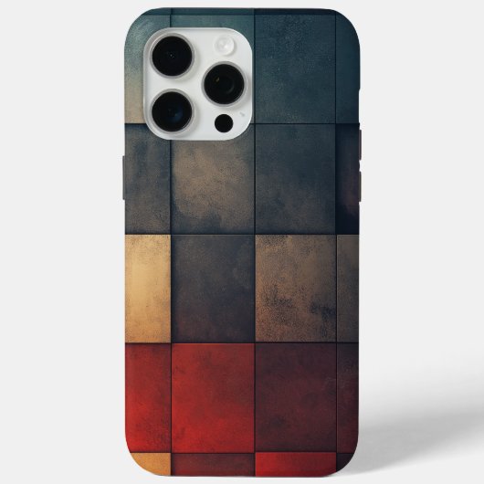 🎨 Mosaïque Texturée en Nuances de Couleur 🔲 Case-Mate iPhoneケース (裏面)