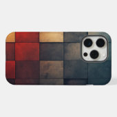 🎨 Mosaïque Texturée en Nuances de Couleur 🔲 iPhoneケース (裏面横)