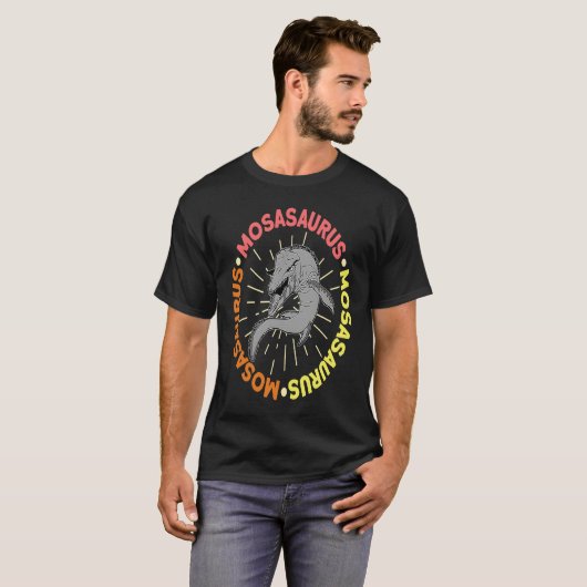 Mosasaurus Dino Prehistoric Dinosaur 7 Tシャツ (正面フル)