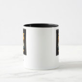 Mosasaurus Ocean Predator Vintage Sunset Dinosaur マグカップ (中央)