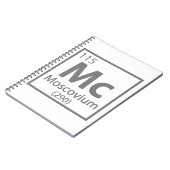 Moscovium -ロシアの Science Periodic Table ノートブック (左側)