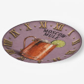 Moscow Mule Copper Mug Cocktail Bar Decor ペーパープレート (アングル)