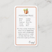 Moscow Mule Mini Cocktail Recipe Card エンクロージャーカード (正面)