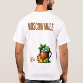 Moscow Mule T-Shirt – Classic Copper Mug Cocktail Tシャツ (裏面)