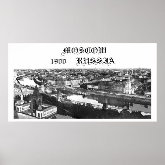 Moscow, Russia, 1900 ポスター (正面)
