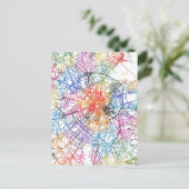 Moscow Russia City Map ポストカード (スタンド正面)