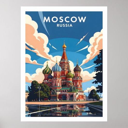 Moscow’s Saint Basil’s Cathedral ポスター (正面)