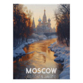 Moscú: La Ciudad de las Cúpulas, Invierno Catedral ポスター (正面)