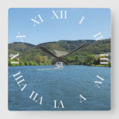 Mosel bei Andel スクエア壁時計 (正面)