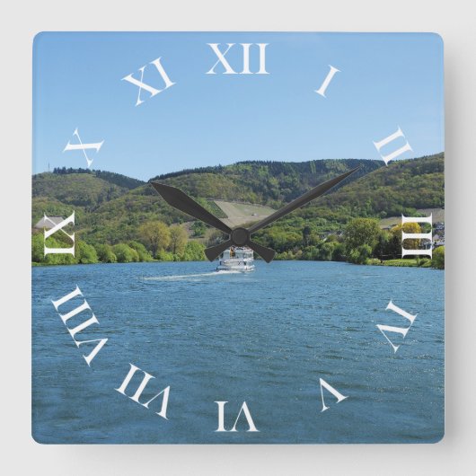 Mosel bei Andel スクエア壁時計 (正面)
