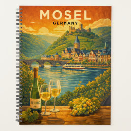 Mosel River Germany Vintage Travel Art プランナー手帳