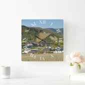 Moselbrücke bei Bullay スクエア壁時計 (ホーム)