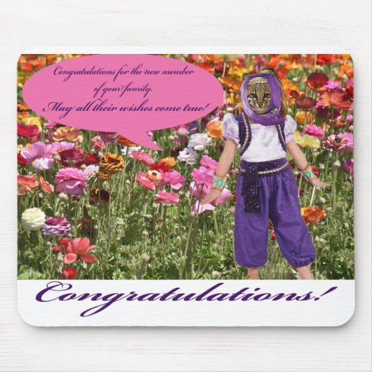 mosepad.おめでとう。 ocelot/genie マウスパッド (正面)