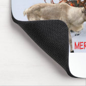 mosepad。メリークリスマス。サンタ・ピグ・ルドルフ マウスパッド (コーナー)