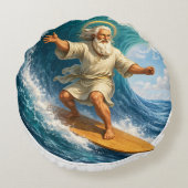Moses biblical art pillow product de ラウンドクッション (裏面)
