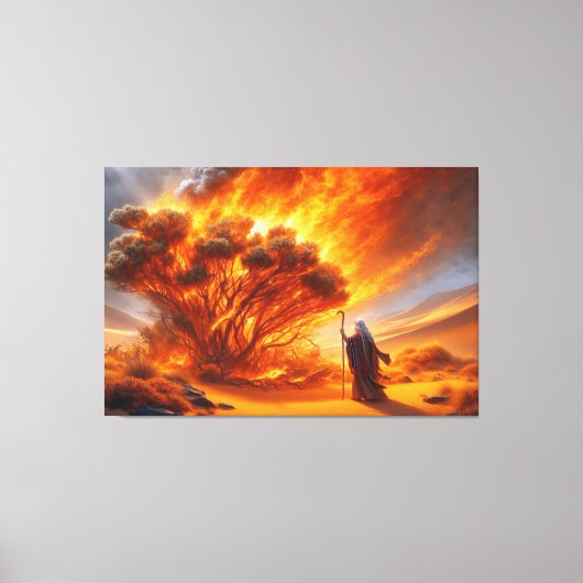 Moses Burning Bush Canvas Print Picture 1 キャンバスプリント (正面)