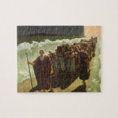 Moses Crossing of the Red Sea, Vintage Religion ジグソーパズル (横)