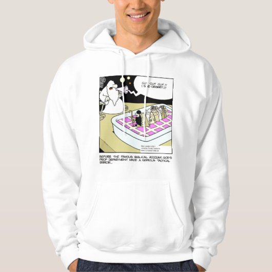 Moses Crossing The Dessert Funny Cartoon パーカー by パーカ (正面)