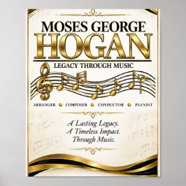 Moses George Hogan Legacy Through Music トリビュート ポスター