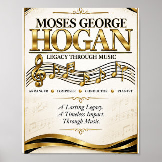 Moses George Hogan Legacy Through Music トリビュート ポスター