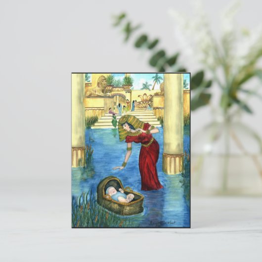 Moses in a Basketはがき ポストカード (スタンド正面)