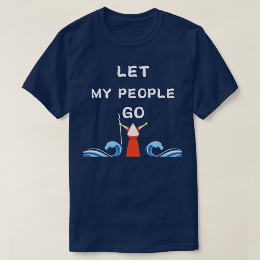 Moses Parts The Red Sea Jewish Women Men Passover Tシャツ (デザイン正面)