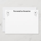 Mosey On Over Dinner Country Cow Ranch Farm Style  招待状 (裏面)