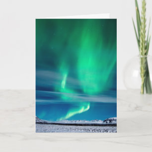 Mosfellsheiði上のオーロラBorealis カード