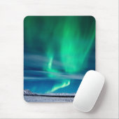 Mosfellsheiði上のオーロラBorealis マウスパッド (マウス)