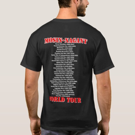 Mosin-Nagantの世界旅行のワイシャツ Tシャツ (裏面)