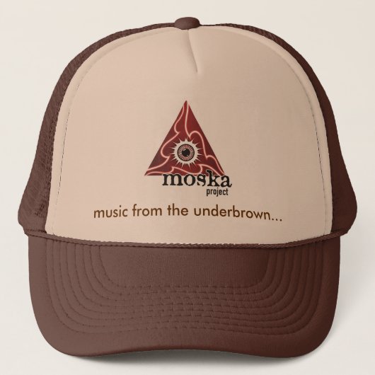 Moskaのロゴ02のunderbrownからの音楽… キャップ (正面)