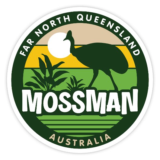 Mosman, Queenswlandオーストラリアのステッカー シール