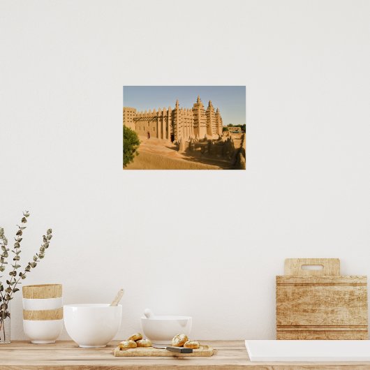 Mosque at Djenneのクラシック例 ポスター (キッチン)